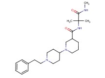 N-[1,1-dimethyl-2-(methylamino)-2-oxoethyl]-1'-(2-phenylethyl)-1,4'-bipiperidine-3-carboxamide