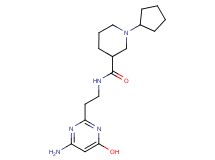 N-[2-(4-amino-6-hydroxy-2-pyrimidinyl)ethyl]-1-cyclopentyl-3-piperidinecarboxamide
