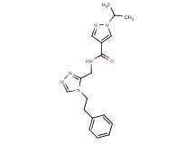 1-isopropyl-N-{[4-(2-phenylethyl)-4H-1,2,4-triazol-3-yl]methyl}-1H-pyrazole-4-carboxamide