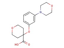 4-(3-morpholin-4-ylphenoxy)tetrahydro-2H-pyran-4-carboxylic acid