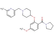 2-({4-[5-methoxy-2-(1-pyrrolidinylcarbonyl)phenoxy]-1-piperidinyl}methyl)-6-methylpyridine