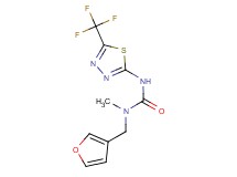 N-(3-furylmethyl)-N-methyl-N'-[5-(trifluoromethyl)-1,3,4-thiadiazol-2-yl]urea