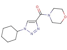 4-[(1-cyclohexyl-1H-1,2,3-triazol-4-yl)carbonyl]morpholine
