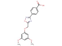 4-{5-[(3,5-dimethoxyphenoxy)methyl]-1,2,4-oxadiazol-3-yl}benzoic acid