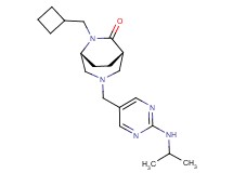 (1S*,5R*)-6-(cyclobutylmethyl)-3-{[2-(isopropylamino)-5-pyrimidinyl]methyl}-3,6-diazabicyclo[3.2.2]nonan-7-one