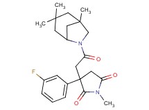 3-(3-fluorophenyl)-1-methyl-3-[2-oxo-2-(1,3,3-trimethyl-6-azabicyclo[3.2.1]oct-6-yl)ethyl]-2,5-pyrrolidinedione
