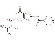 2-(benzoylamino)-N-isopropyl-N-methyl-7-oxo-4,5,6,7-tetrahydro-1,3-benzothiazole-5-carboxamide
