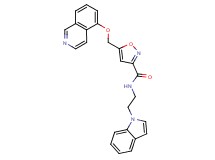 N-[2-(1H-indol-1-yl)ethyl]-5-[(5-isoquinolinyloxy)methyl]-3-isoxazolecarboxamide