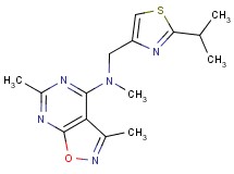 N-[(2-isopropyl-1,3-thiazol-4-yl)methyl]-N,3,6-trimethylisoxazolo[5,4-d]pyrimidin-4-amine