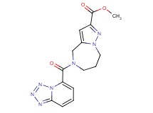 methyl 5-(tetrazolo[1,5-a]pyridin-5-ylcarbonyl)-5,6,7,8-tetrahydro-4H-pyrazolo[1,5-a][1,4]diazepine-2-carboxylate