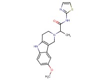2-(8-methoxy-1,3,4,5-tetrahydro-2H-pyrido[4,3-b]indol-2-yl)-N-1,3-thiazol-2-ylpropanamide