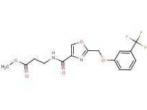 methyl N-[(2-{[3-(trifluoromethyl)phenoxy]methyl}-1,3-oxazol-4-yl)carbonyl]-beta-alaninate