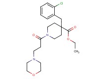 ethyl 4-(2-chlorobenzyl)-1-[3-(4-morpholinyl)propanoyl]-4-piperidinecarboxylate