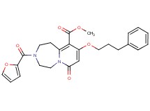 methyl 3-(2-furoyl)-7-oxo-9-(3-phenylpropoxy)-1,2,3,4,5,7-hexahydropyrido[1,2-d][1,4]diazepine-10-carboxylate