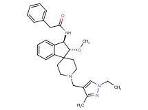 N-{(2R*,3R*)-1'-[(1-ethyl-3-methyl-1H-pyrazol-4-yl)methyl]-2-methoxy-2,3-dihydrospiro[indene-1,4'-piperidin]-3-yl}-2-phenylacetamide