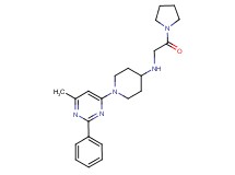 1-(6-methyl-2-phenylpyrimidin-4-yl)-N-(2-oxo-2-pyrrolidin-1-ylethyl)piperidin-4-amine