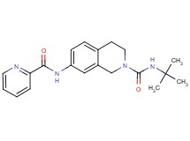 N-(tert-butyl)-7-[(2-pyridinylcarbonyl)amino]-3,4-dihydro-2(1H)-isoquinolinecarboxamide
