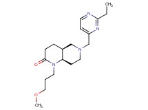 (4aS*,8aR*)-6-[(2-ethylpyrimidin-4-yl)methyl]-1-(3-methoxypropyl)octahydro-1,6-naphthyridin-2(1H)-one