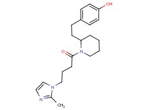 4-(2-{1-[4-(2-methyl-1H-imidazol-1-yl)butanoyl]-2-piperidinyl}ethyl)phenol