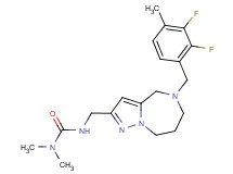 N'-{[5-(2,3-difluoro-4-methylbenzyl)-5,6,7,8-tetrahydro-4H-pyrazolo[1,5-a][1,4]diazepin-2-yl]methyl}-N,N-dimethylurea
