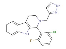 1-(2-chloro-6-fluorophenyl)-2-(1H-pyrazol-3-ylmethyl)-2,3,4,9-tetrahydro-1H-beta-carboline