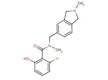 2-fluoro-6-hydroxy-N-methyl-N-[(2-methyl-2,3-dihydro-1H-isoindol-5-yl)methyl]benzamide