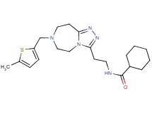 N-(2-{7-[(5-methyl-2-thienyl)methyl]-6,7,8,9-tetrahydro-5H-[1,2,4]triazolo[4,3-d][1,4]diazepin-3-yl}ethyl)cyclohexanecarboxamide
