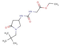 ethyl N-({[1-(2,2-dimethylpropyl)-5-oxo-3-pyrrolidinyl]amino}carbonyl)glycinate