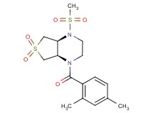 (4aS*,7aR*)-1-(2,4-dimethylbenzoyl)-4-(methylsulfonyl)octahydrothieno[3,4-b]pyrazine 6,6-dioxide