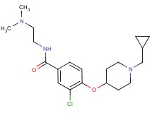 3-chloro-4-{[1-(cyclopropylmethyl)piperidin-4-yl]oxy}-N-[2-(dimethylamino)ethyl]benzamide