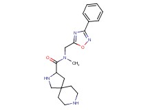 N-methyl-N-[(3-phenyl-1,2,4-oxadiazol-5-yl)methyl]-2,8-diazaspiro[4.5]decane-3-carboxamide dihydrochloride