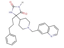 5-(3-phenylpropyl)-5-[1-(7-quinolinylmethyl)-4-piperidinyl]-2,4-imidazolidinedione