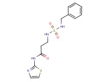 3-{[(benzylamino)sulfonyl]amino}-N-1,3-thiazol-2-ylpropanamide
