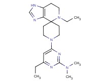 4-ethyl-6-(5-ethyl-1,5,6,7-tetrahydro-1'H-spiro[imidazo[4,5-c]pyridine-4,4'-piperidin]-1'-yl)-N,N-dimethylpyrimidin-2-amine