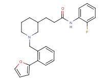 N-(2-fluorophenyl)-3-{1-[2-(2-furyl)benzyl]-3-piperidinyl}propanamide