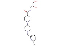 N-(2,3-dihydroxypropyl)-1'-[(6-methylpyridin-2-yl)methyl]-1,4'-bipiperidine-4-carboxamide