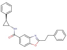 N-[(1R*,2S*)-2-phenylcyclopropyl]-2-(2-phenylethyl)-1,3-benzoxazole-5-carboxamide