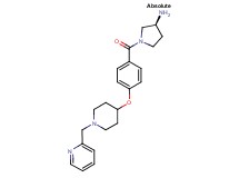 (3S)-1-(4-{[1-(2-pyridinylmethyl)-4-piperidinyl]oxy}benzoyl)-3-pyrrolidinamine dihydrochloride