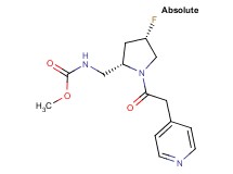 methyl {[(2S,4S)-4-fluoro-1-(pyridin-4-ylacetyl)pyrrolidin-2-yl]methyl}carbamate