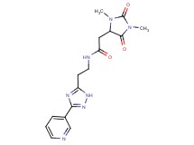 2-(1,3-dimethyl-2,5-dioxo-4-imidazolidinyl)-N-{2-[3-(3-pyridinyl)-1H-1,2,4-triazol-5-yl]ethyl}acetamide