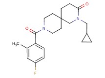 2-(cyclopropylmethyl)-9-(4-fluoro-2-methylbenzoyl)-2,9-diazaspiro[5.5]undecan-3-one