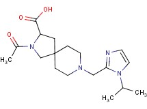 2-acetyl-8-[(1-isopropyl-1H-imidazol-2-yl)methyl]-2,8-diazaspiro[4.5]decane-3-carboxylic acid