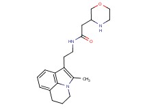 N-[2-(2-methyl-5,6-dihydro-4H-pyrrolo[3,2,1-ij]quinolin-1-yl)ethyl]-2-(3-morpholinyl)acetamide hydrochloride