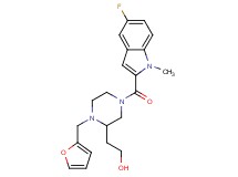 2-[4-[(5-fluoro-1-methyl-1H-indol-2-yl)carbonyl]-1-(2-furylmethyl)piperazin-2-yl]ethanol