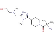 2-[methyl({4-methyl-5-[1-(2-methylalanyl)piperidin-4-yl]-4H-1,2,4-triazol-3-yl}methyl)amino]ethanol