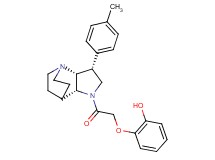 2-{2-[(2R*,3R*,6R*)-3-(4-methylphenyl)-1,5-diazatricyclo[5.2.2.0~2,6~]undec-5-yl]-2-oxoethoxy}phenol
