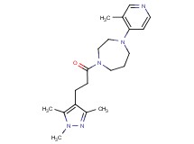 1-(3-methyl-4-pyridinyl)-4-[3-(1,3,5-trimethyl-1H-pyrazol-4-yl)propanoyl]-1,4-diazepane
