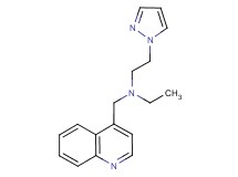 N-ethyl-2-(1H-pyrazol-1-yl)-N-(quinolin-4-ylmethyl)ethanamine