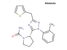 (2S)-2-[1-(2-methylphenyl)-3-(2-thienylmethyl)-1H-1,2,4-triazol-5-yl]pyrrolidine-1-carboxamide