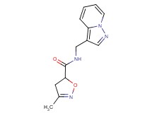 3-methyl-N-(pyrazolo[1,5-a]pyridin-3-ylmethyl)-4,5-dihydroisoxazole-5-carboxamide
